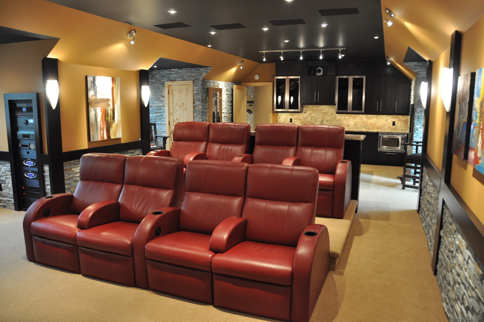 American Fork Theater for Contemporary Home Theater with Home Theater