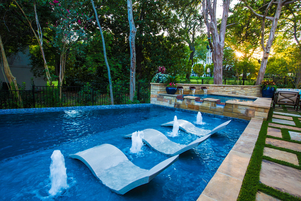 Aquaterra for Contemporary Pool with Firepits