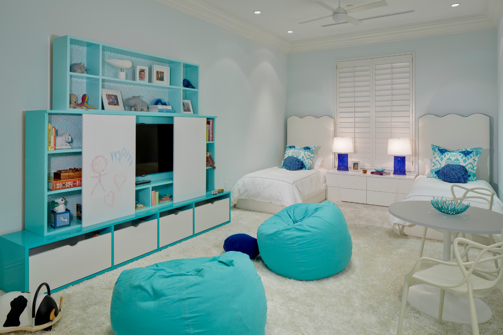Bean Group Nh for Transitional Kids with Textured Carpet