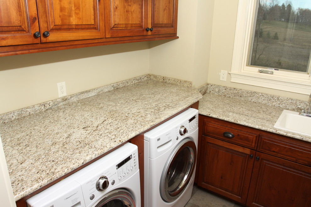 Bedrock Granite for Traditional Laundry Room with Laundry