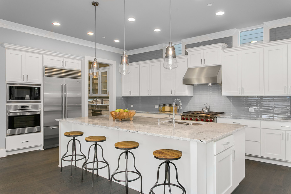 Brus Counter for Transitional Kitchen with Burlap Rug