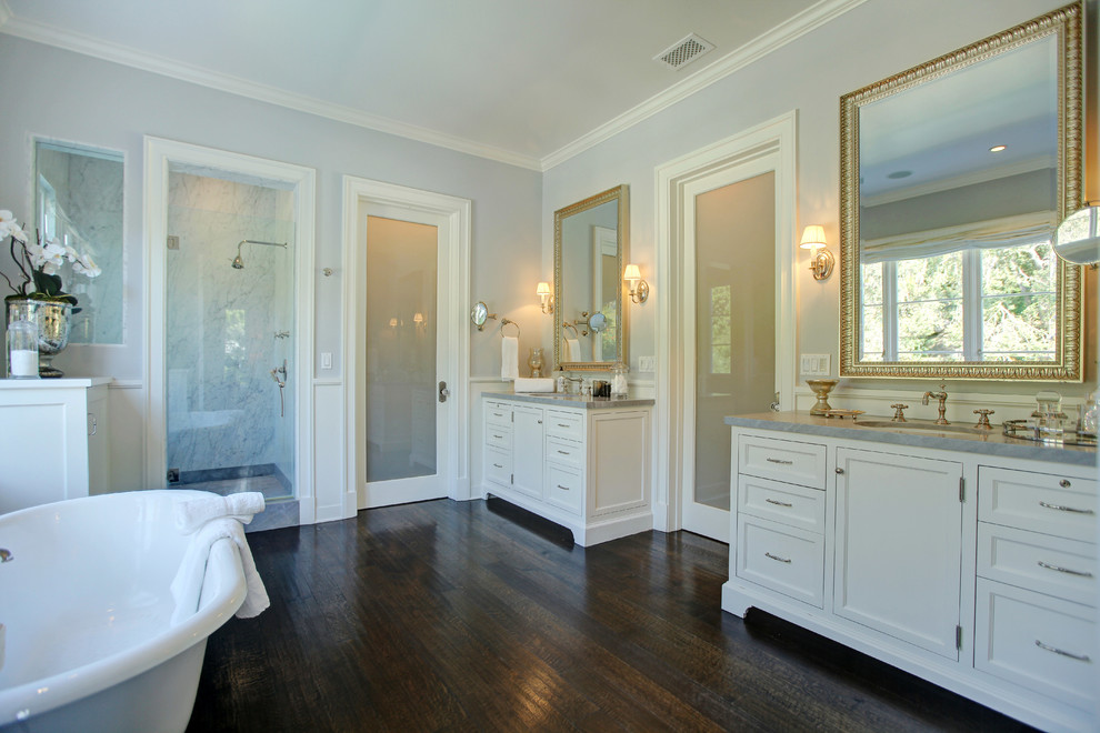 Butler Realty for Transitional Bathroom with Sconce