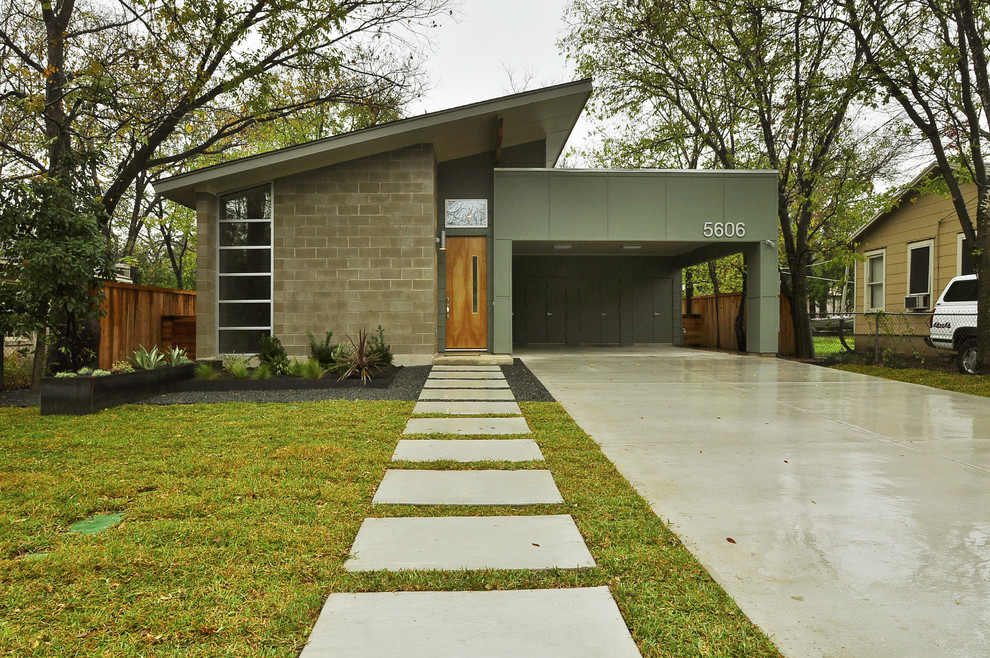 Crestview Doors for Midcentury Exterior with Entrance