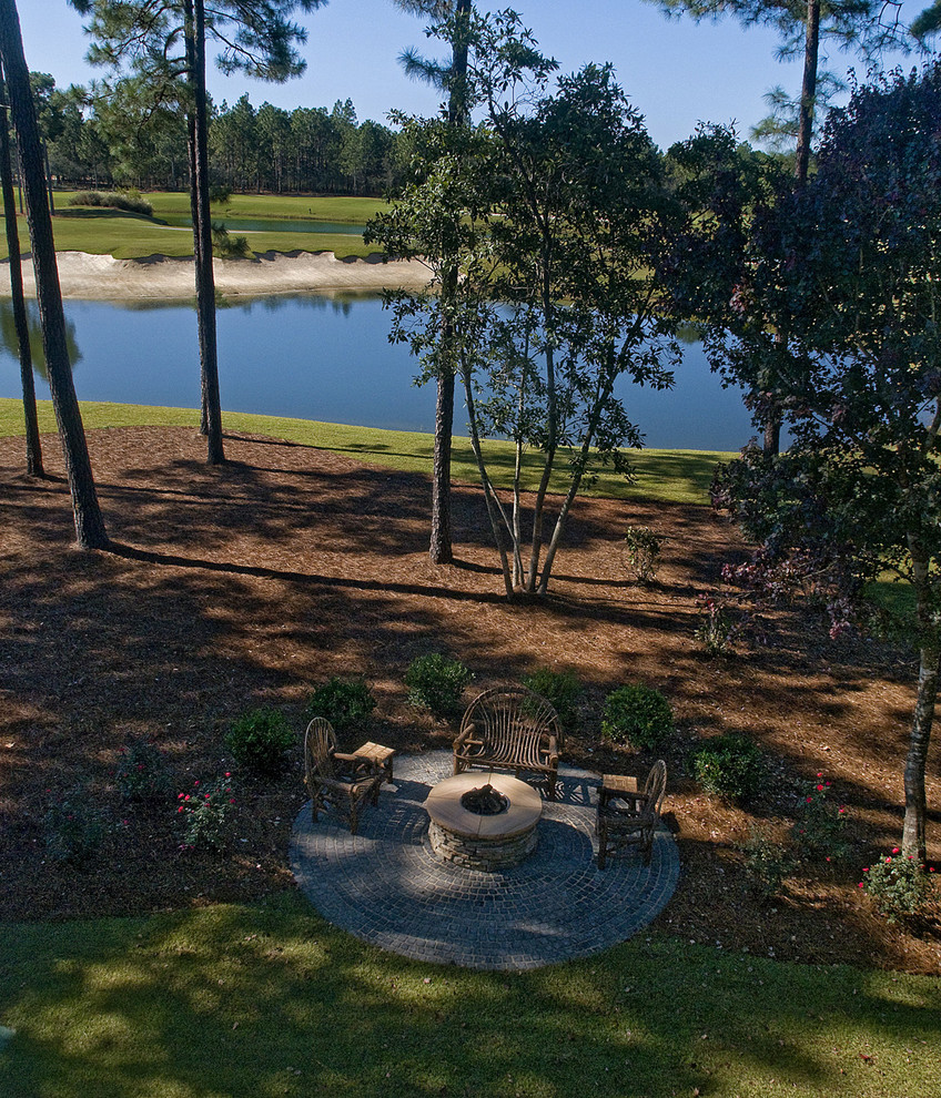 Crooked Creek Golf Course for Traditional Landscape with Patio Furniture