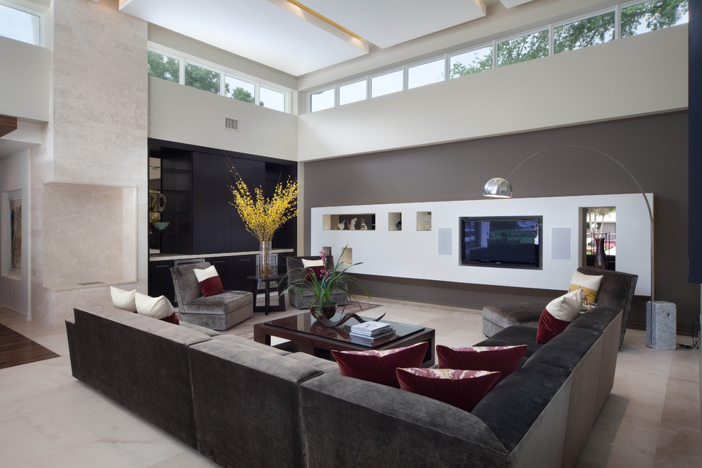Del Webb Orlando for Modern Living Room with White Ceiling Panels
