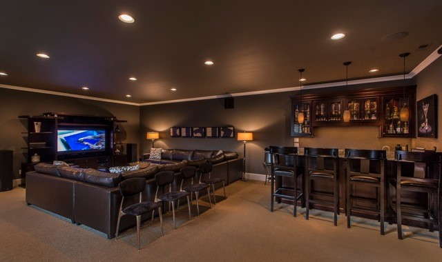 Delano Theater for Mediterranean Home Theater with Home Theater