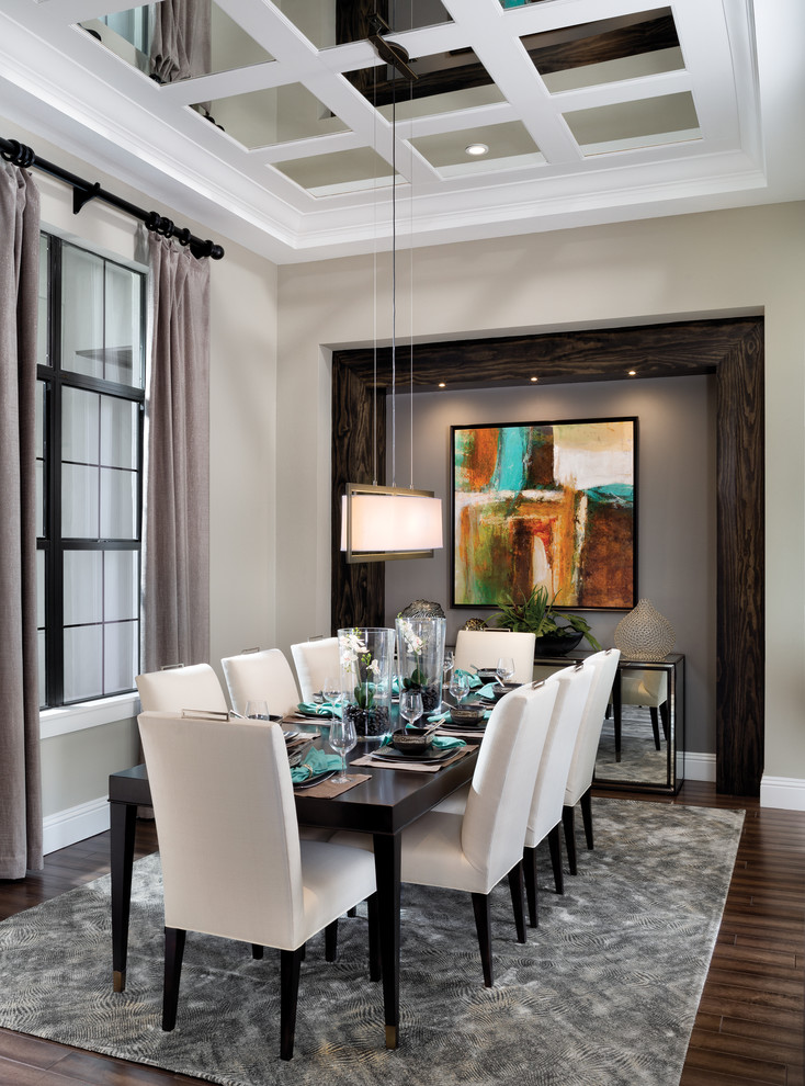 Dr Horton Tampa for Transitional Dining Room with Chandeliers