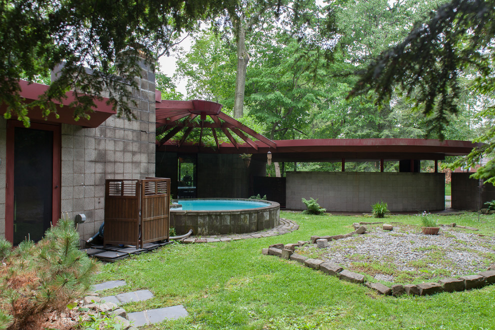 Fallingwater House for Midcentury Exterior with My Houzz