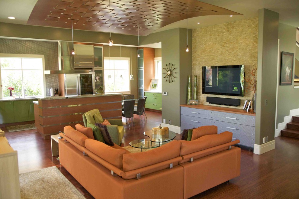 Flexform for Contemporary Living Room with Island