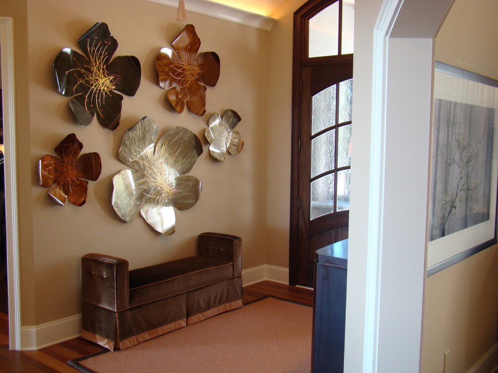 Flowerama for Contemporary Entry with Metal Flower Sculpture