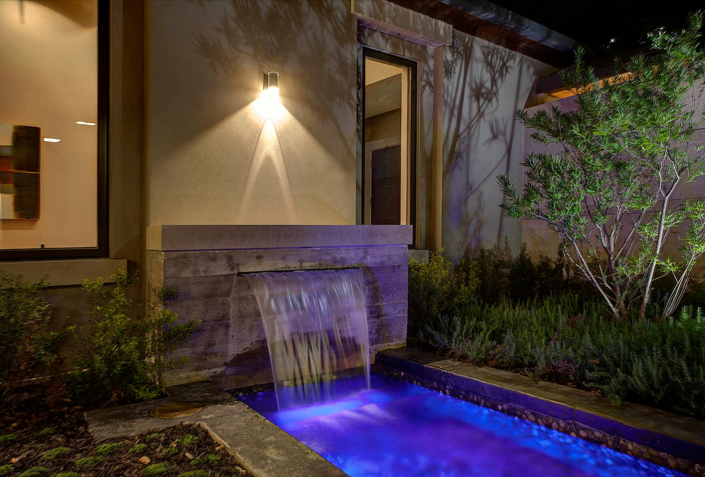 Gold Medal Pools for Transitional Pool with Pool Fountain