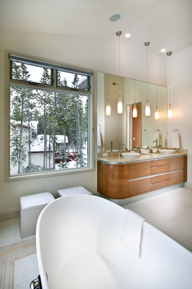 Hawthorne Threads for Contemporary Bathroom with Soaker Tub