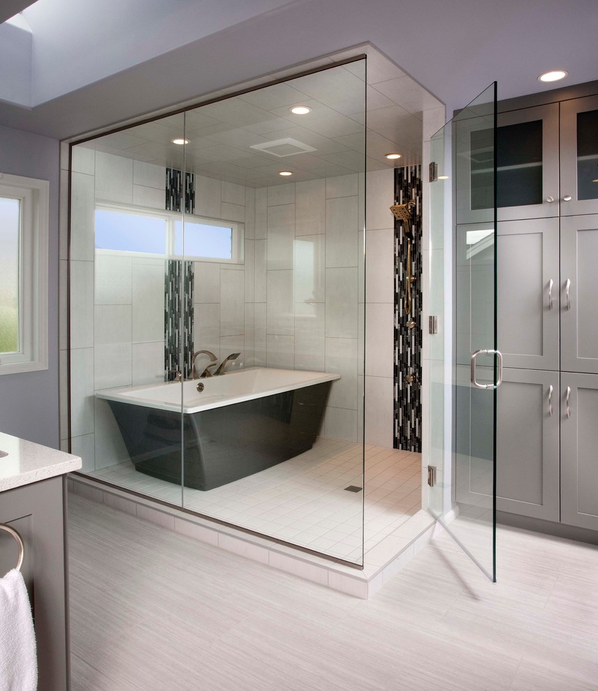 How to Unclog a Bathtub Drain for Transitional Bathroom with Mulit Function Shower