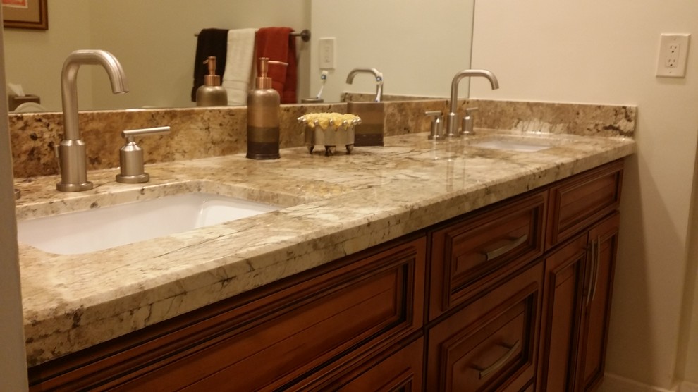 Hunters Run Boynton Beach for Traditional Spaces with Transitional Project Involved One of a Kind Counter Material