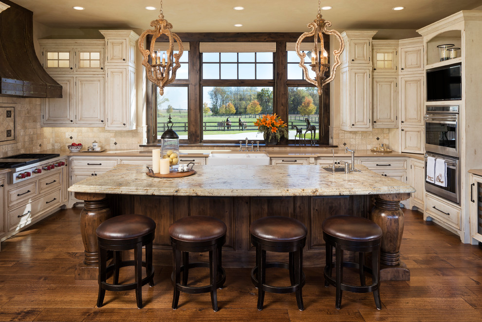 Hunts Point Wa for Rustic Kitchen with Backless Bar Stoolswall Ovens