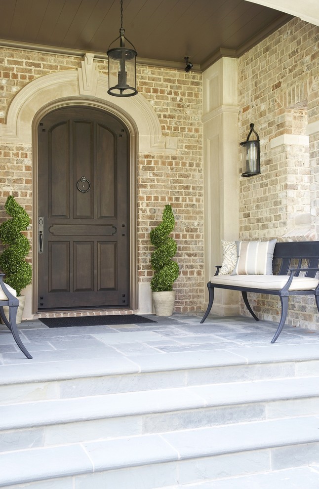 Jenkins Brick for Traditional Entry with Entry Bench