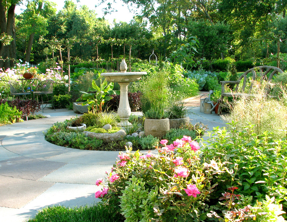 Jung Garden Center for Traditional Landscape with Bird Bath