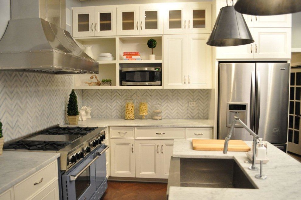 Kitchen Crashers for Traditional Kitchen with Professional Gas Range