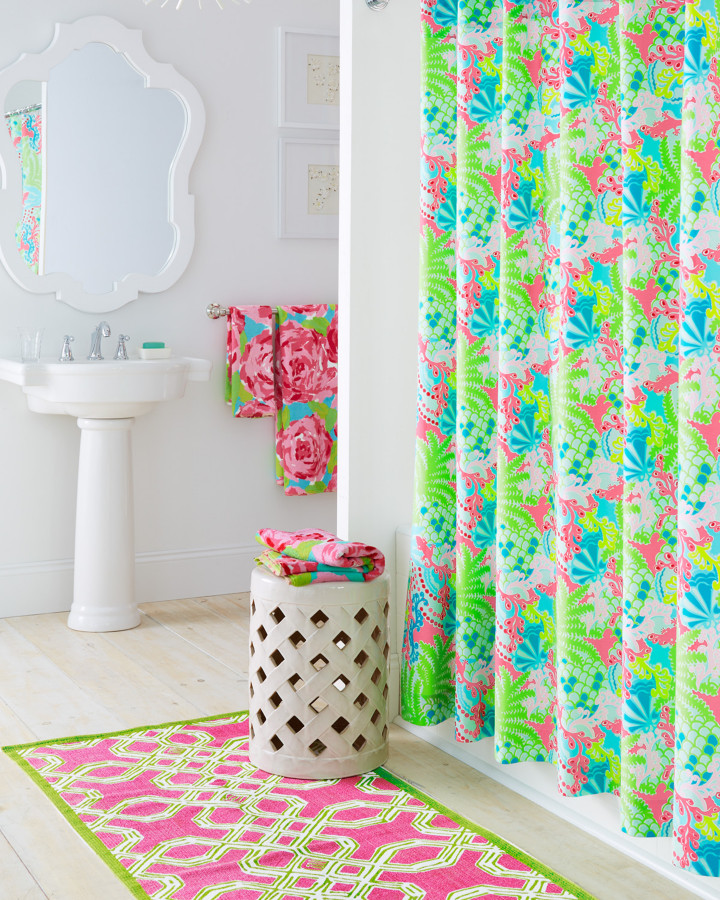 Lilly Pulitzer First Impression for Eclectic Bathroom with Lilly Pulitzer Towels