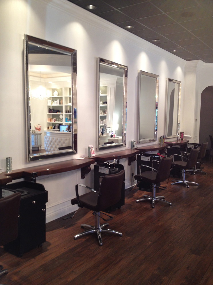 Lux Hair Salon for Traditional Entry with Hardwood Floors