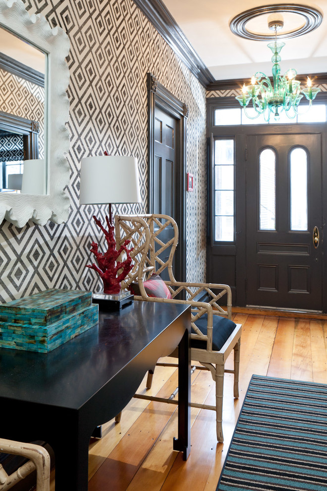 Mail Boxes Near Me for Eclectic Entry with Foyer