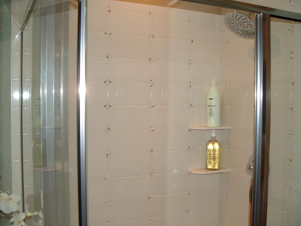 Marrano Homes for Traditional Bathroom with Ceramic Tile Shower Surround in a Marran