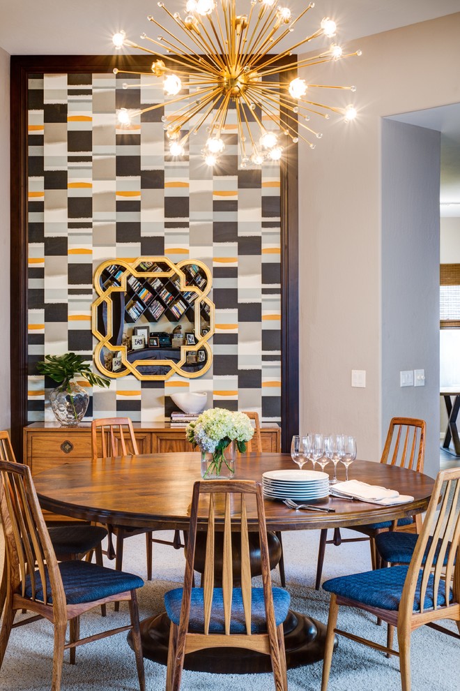 Mcdowell Mountain Ranch for Transitional Dining Room with Midcentury Modern