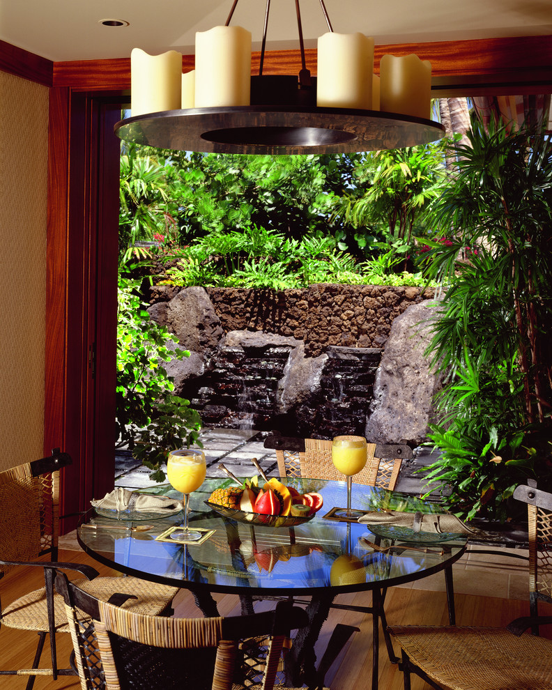 Meditation Oasis for Tropical Dining Room with Hualalai
