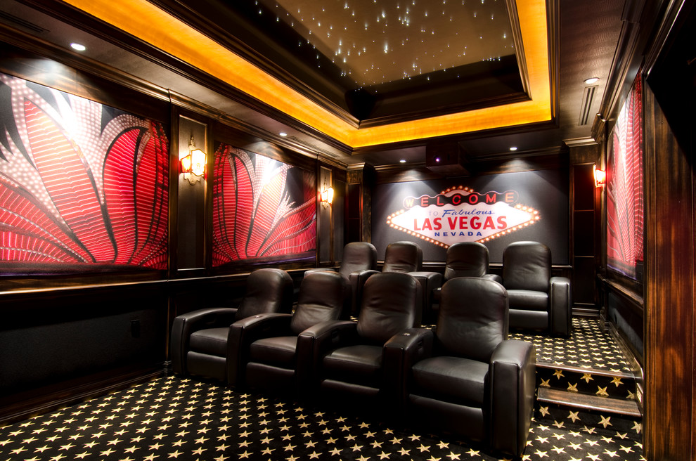 Pardee Homes Las Vegas for Contemporary Home Theater with Las Vegas