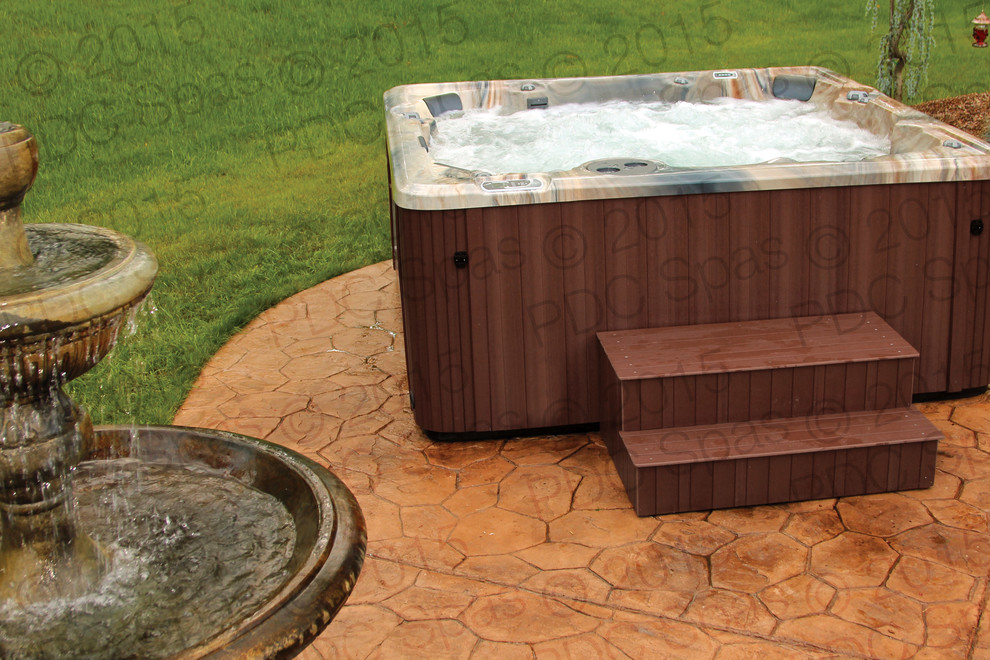 Pdc Spas for Modern Patio with Outdoor Fountains