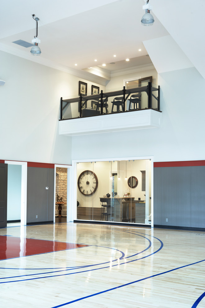 Pictures of Basketballs for Contemporary Home Gym with Greenville