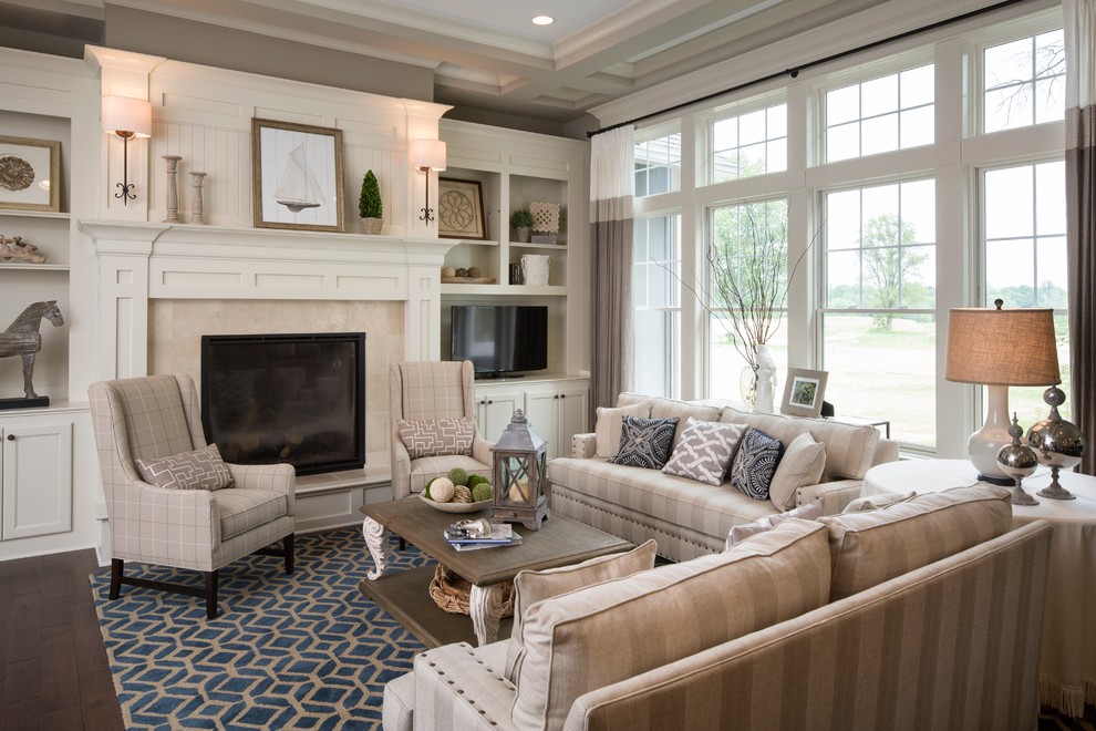 Pmac Lending Services for Traditional Living Room with Blue Area Rug