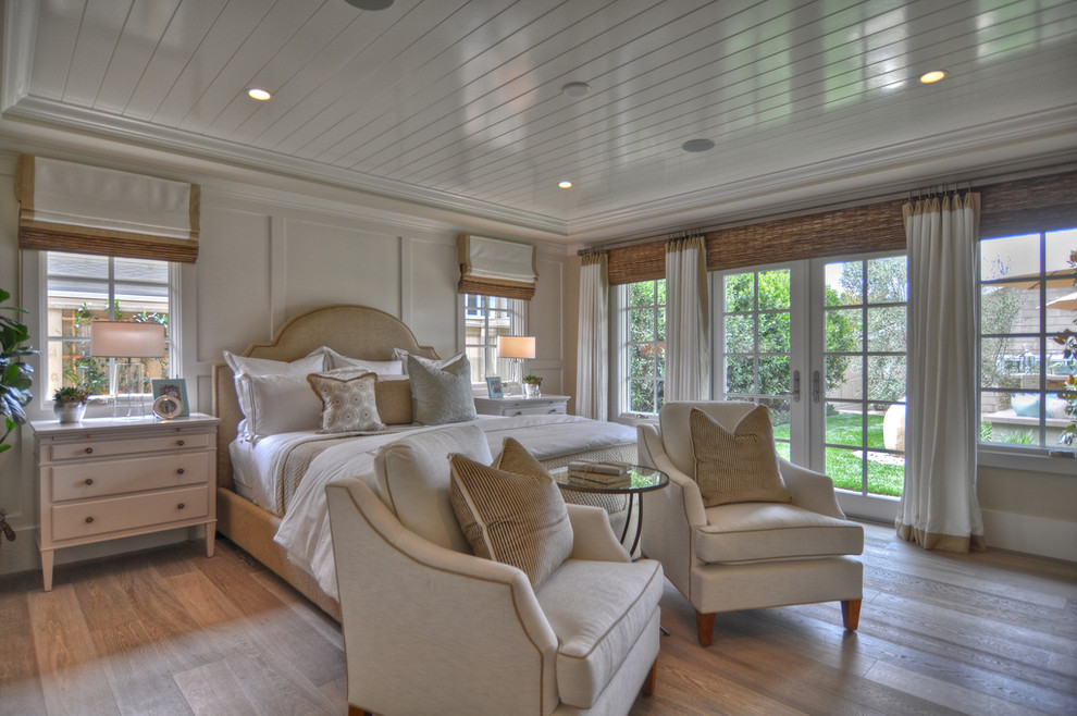 Quaker Windows for Beach Style Bedroom with Baseboards