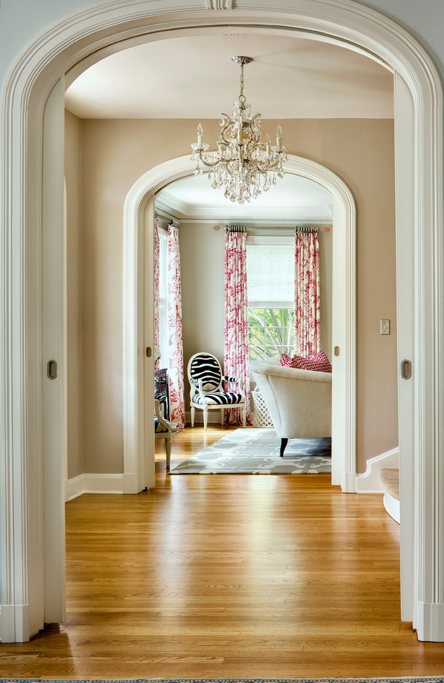 Revere Pewter Benjamin Moore for Transitional Hall with Gray