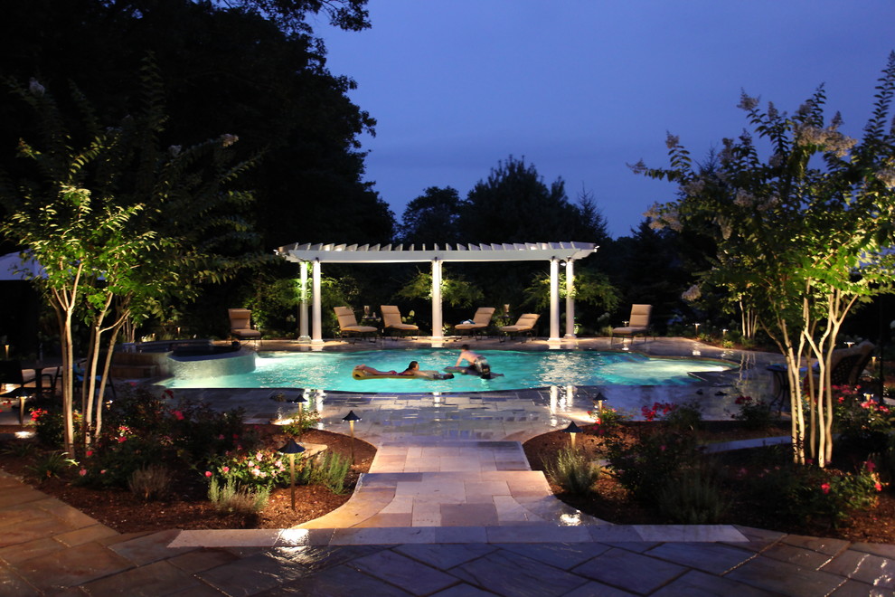Safelite Nj for Mediterranean Pool with Arbor