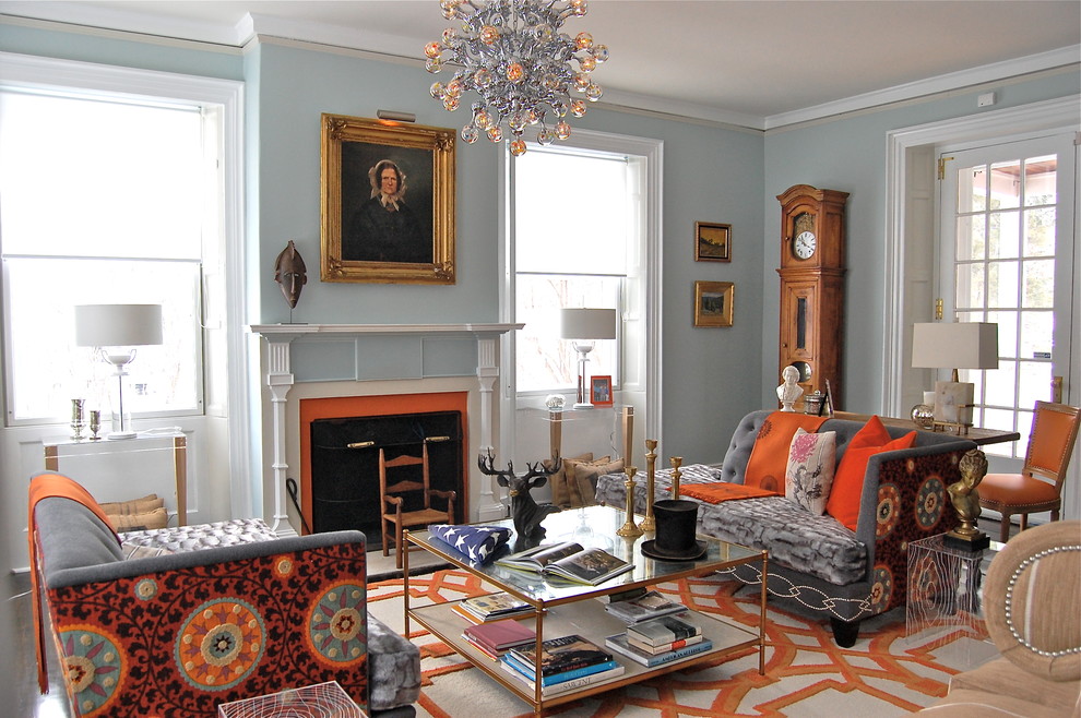 San Francisco Points of Interest for Transitional Living Room with Grandfather Clock