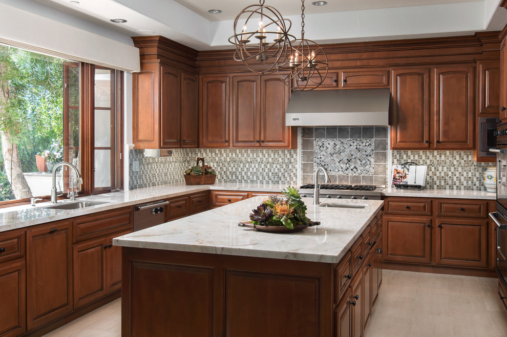Shady Canyon for Traditional Kitchen with Recessed Lighting