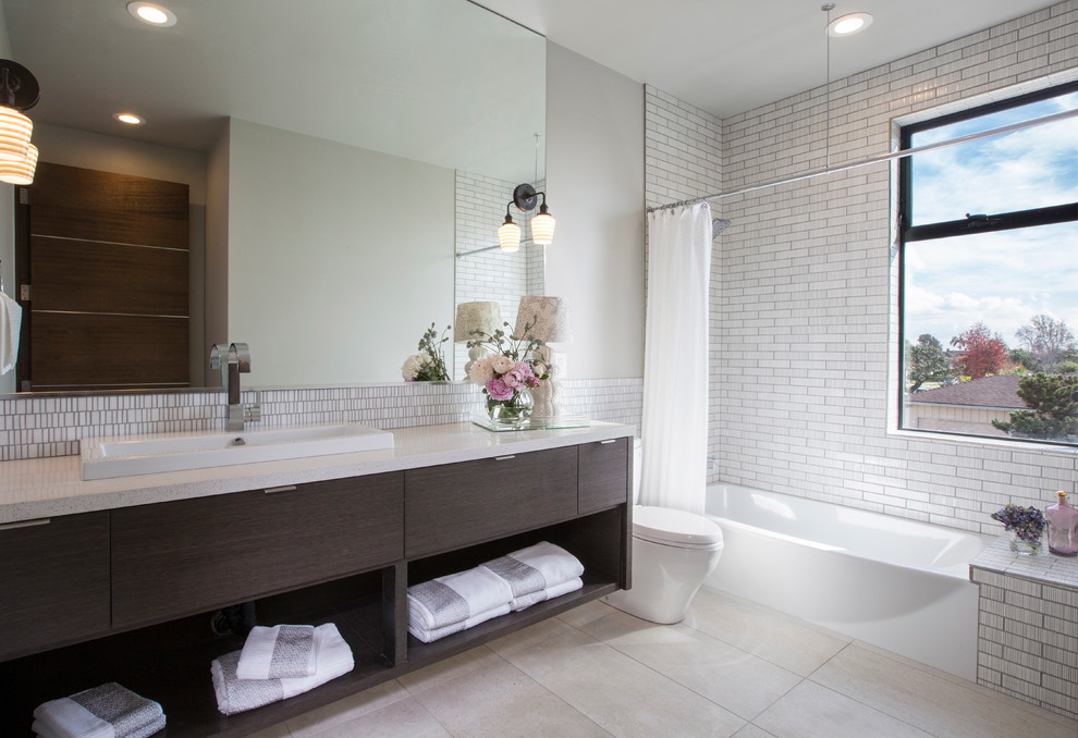 Southland Plumbing for Contemporary Bathroom with Wall Sconce