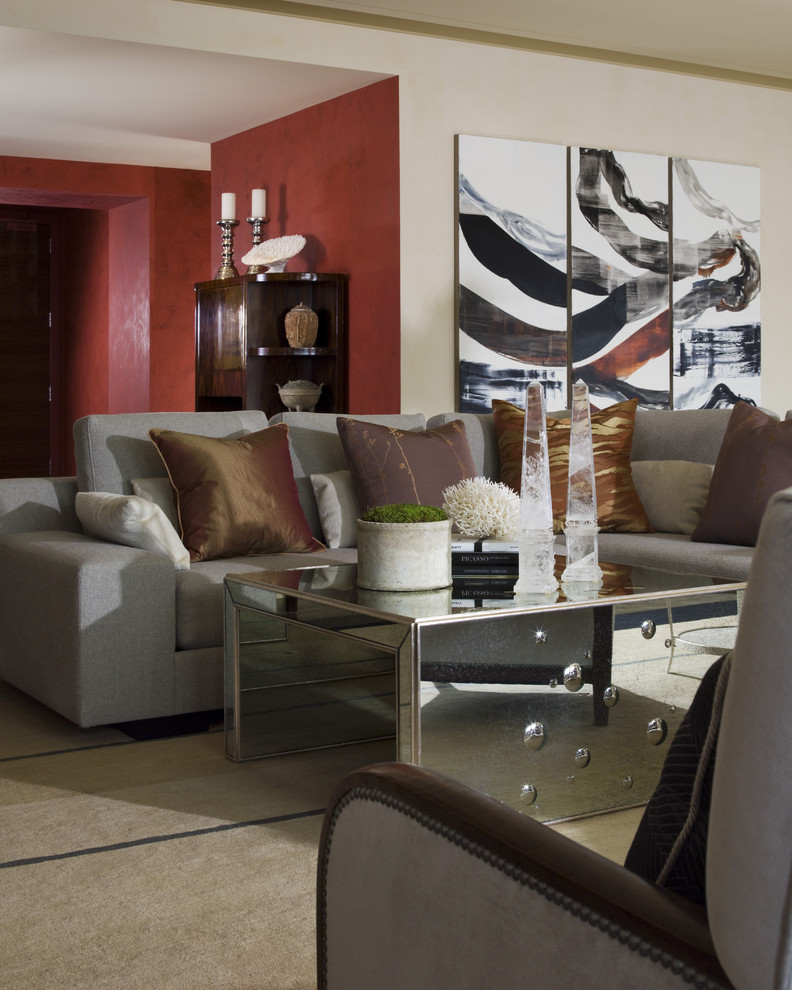 St Regis Sf for Contemporary Living Room with Grey
