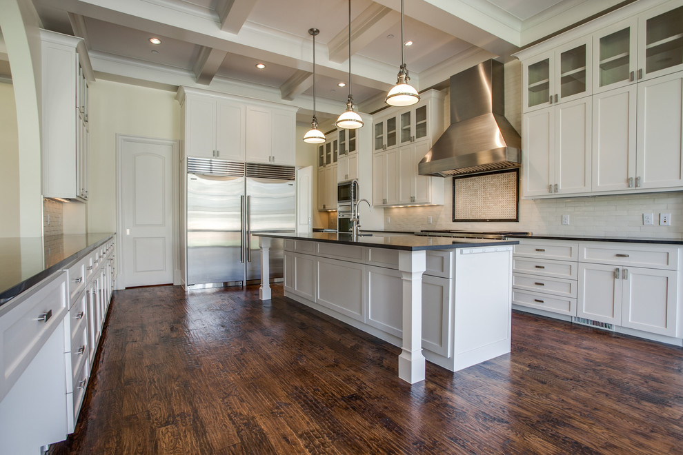 Tatum Tx for Traditional Kitchen with Coffered Ceiling