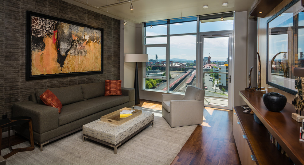 The Heathman Hotel Portland or for Contemporary Living Room with City Views