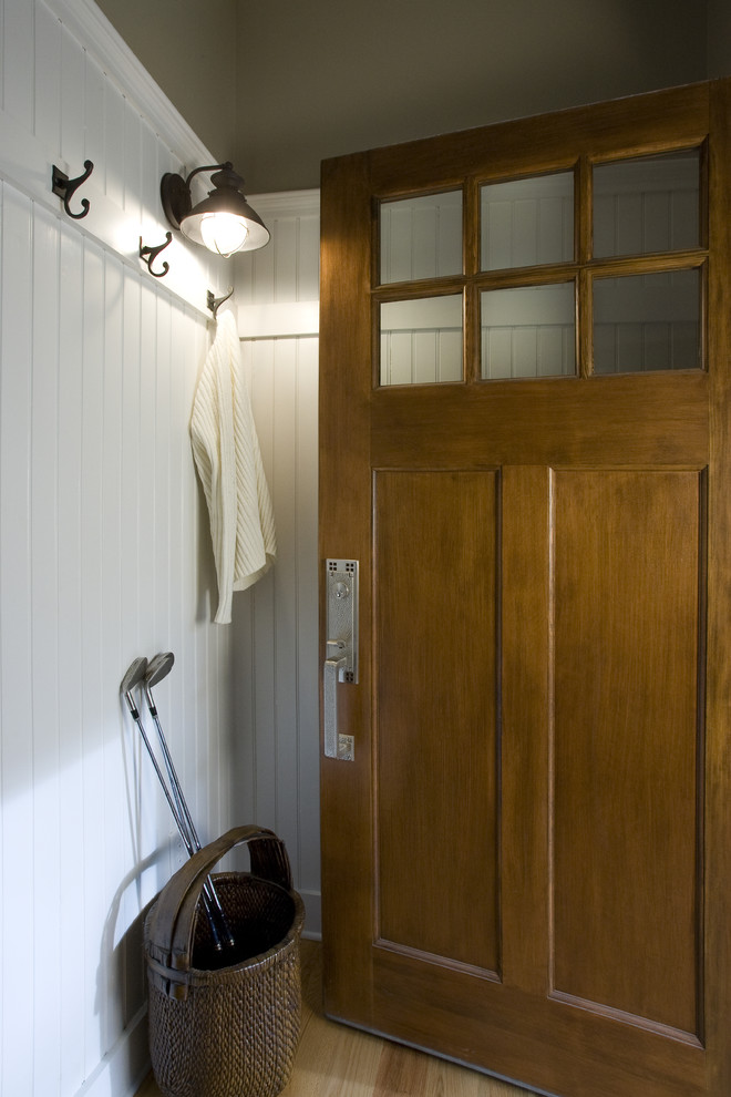 Thermatru Doors for Traditional Entry with Wall Sconce