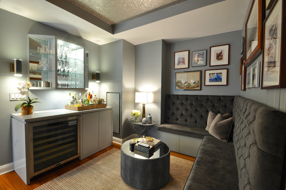 Tribeca Salon for Transitional Home Bar with Salon Style