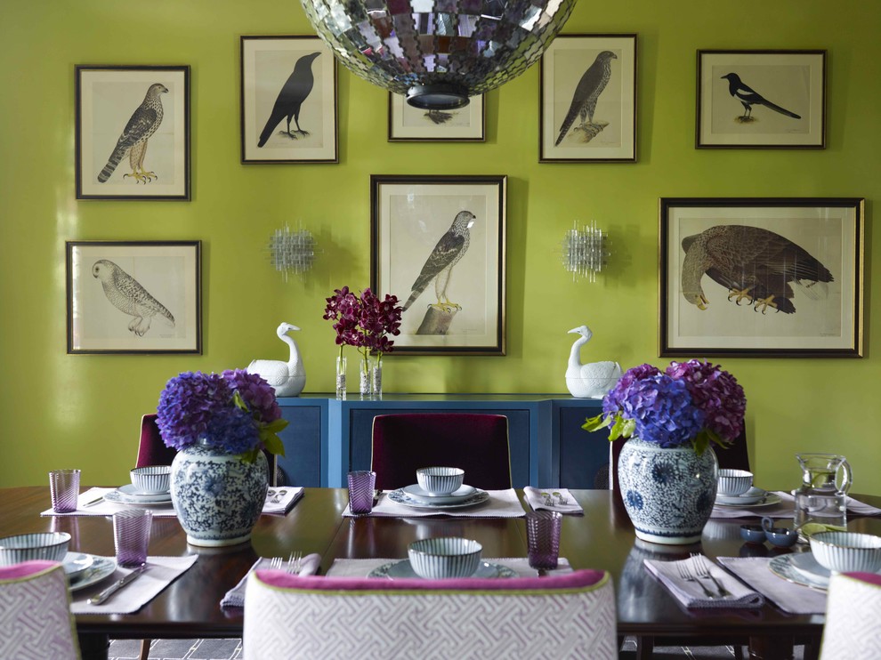 Valspar Color Chart for Contemporary Dining Room with Gallery Wall
