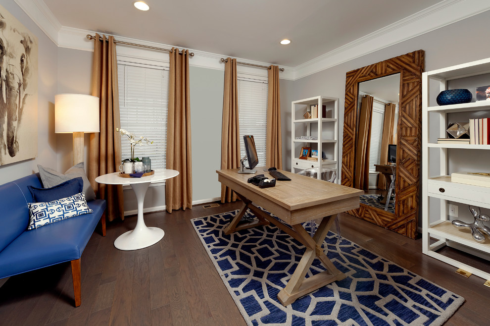 Van Metre Homes for Traditional Home Office with Recessed Lighting