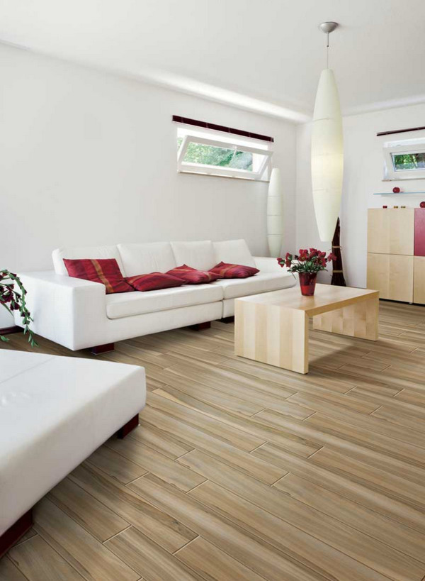 Vitromex for Modern Spaces with Light Wood Coffee Table