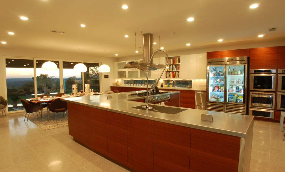 Wausau Tile for Contemporary Kitchen with Ceiling Lighting