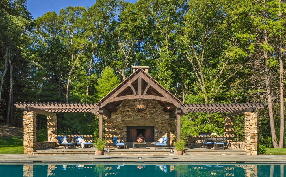Wayfair Boston for Rustic Patio with Custom Millwork