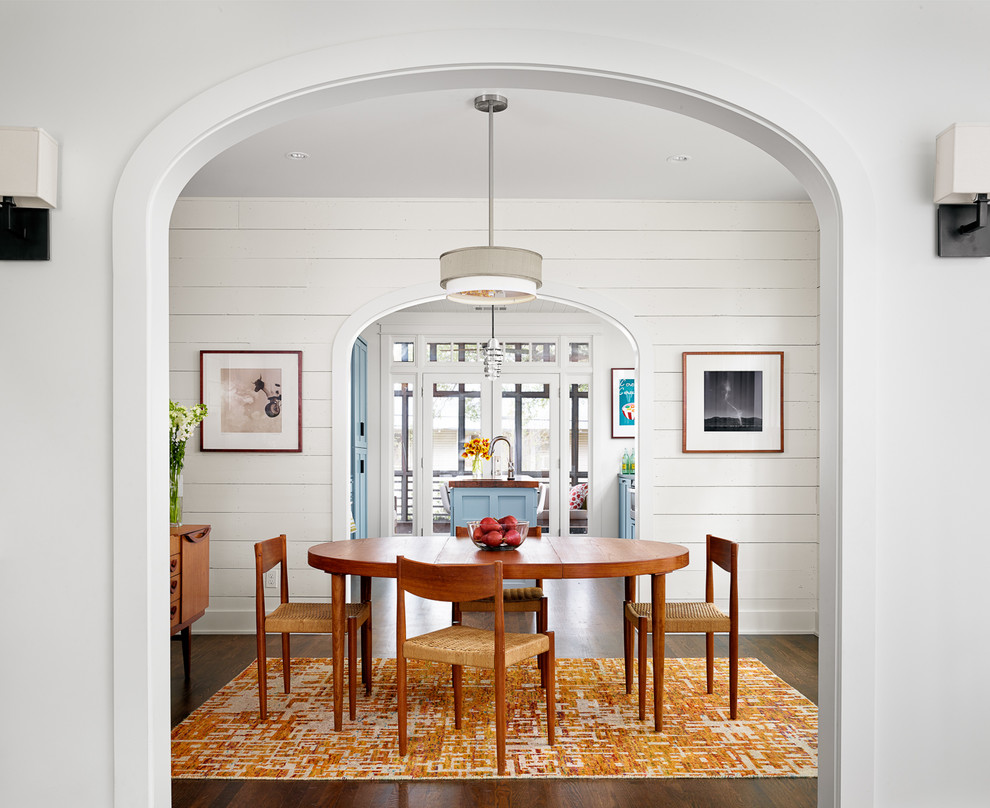 What is Shiplap for Farmhouse Dining Room with Tongue and Groove Walls