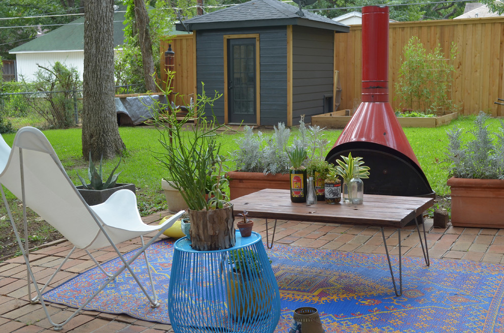 10x10 Outdoor Rug Patio Eclectic with Blue Blue Garden Stool